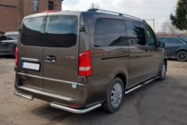 Mercedes Vito/V-class W447 2014- Heckschutz Eckenschutz AK003 (Edelstahl) Foto 3