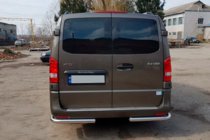 Mercedes Vito/V-class W447 2014- Heckschutz Eckenschutz AK003 (Edelstahl) Foto 2