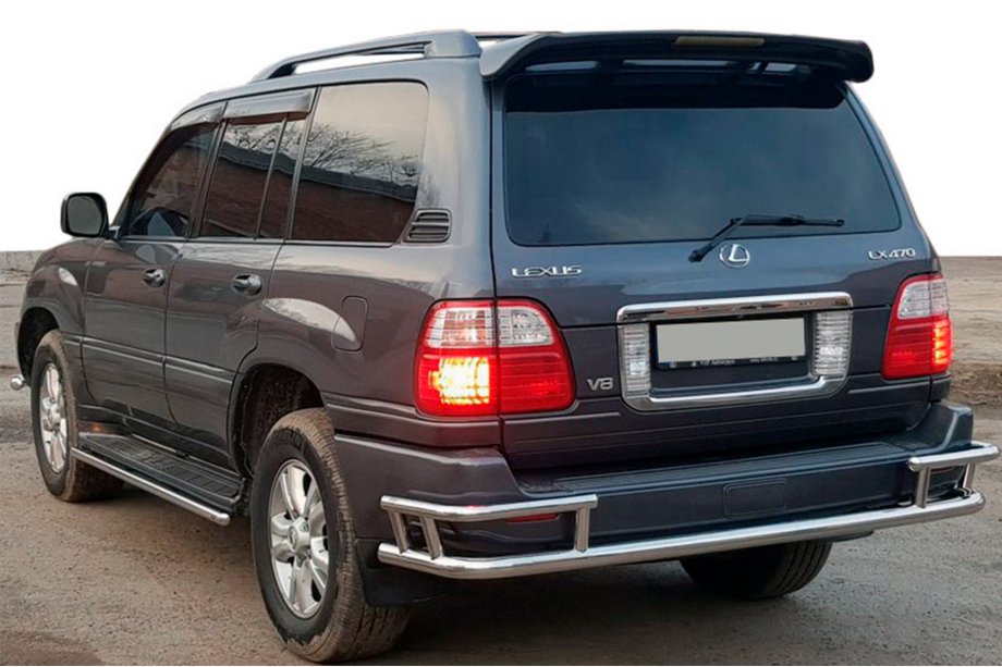 Lexus LX470 1998-2007 Heckschutz AK009-15 (Edelstahl) Image