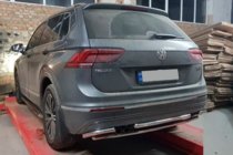 Volkswagen Tiguan 2016-2023 Heckschutz AK001-2 (Edelstahl) Foto 4
