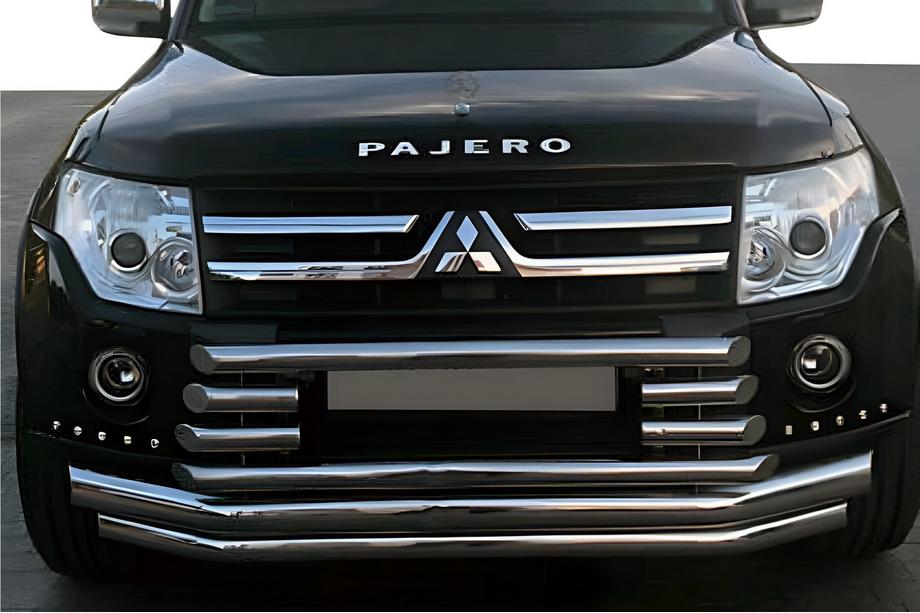 Mitsubishi Pajero Wagon IV 2006-2021 Frontschutzbügel ST015-9 (Edelstahl) Image