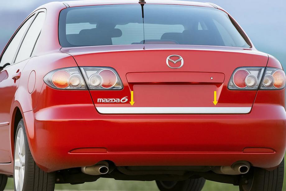 Mazda 6 2003-2008 Kofferraumleiste Edelstahl Image