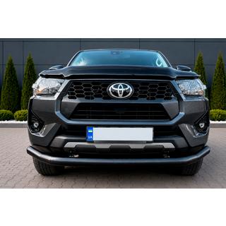 Frontschutzbügel Texas für 2020+ (76mm, schwarz) Toyota Hilux 2015- Foto 4