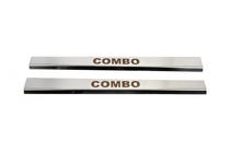 Opel Combo 2002–2012 Einstiegsleisten Edelstahl Carmos (2 Stk.) Foto 1