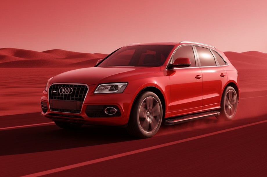 Audi Q5 2008-2017 Seitenschweller Maya Red (2 Stk., Aluminium) Image