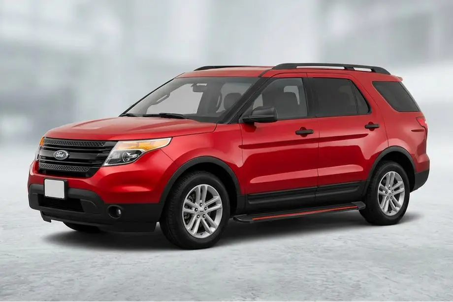 Ford Explorer 2011-2019 Seitenschweller Maya Red (2 Stk., Aluminium) Image