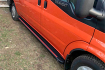 Ford Transit 2000–2014 Seitenschweller Maya Red (2 Stk., Aluminium) L3/L4 (lang) Foto 2