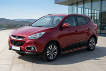 Hyundai IX-35 2010-2015 Seitenschweller Maya Red (2 Stk., Aluminium) Foto 1