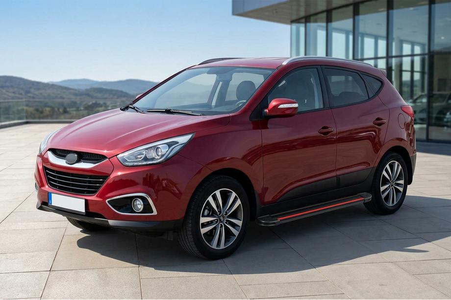 Hyundai IX-35 2010-2015 Seitenschweller Maya Red (2 Stk., Aluminium) Image