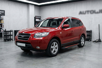 Hyundai Santa Fe 2 2006-2012 Trittbretter Maya Red-Black (2 Stk., Aluminium) Foto 1