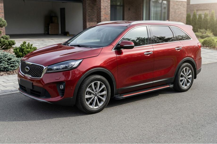 Kia Sorento III UM 2014-2020 Seitenschweller Maya Red (2 Stk., Aluminium) Image