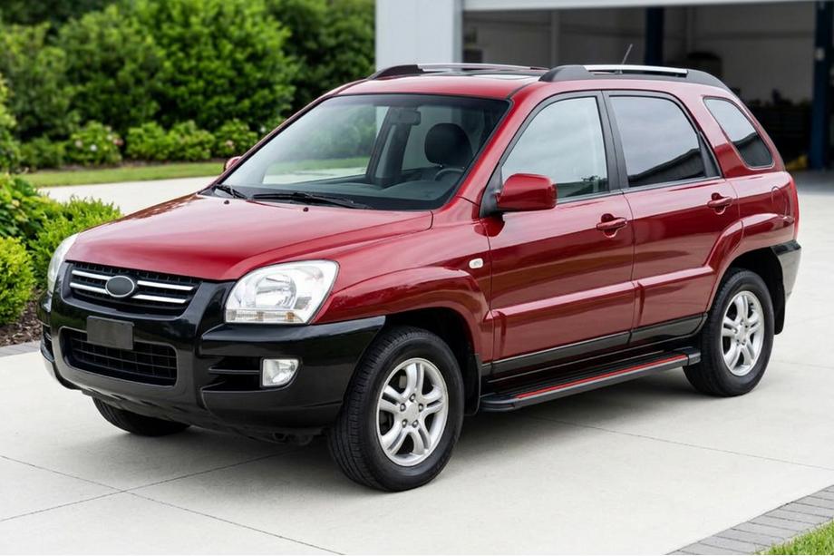 Kia Sportage 2004-2010 Seitenschweller Maya Red (2 Stk., Aluminium) Image