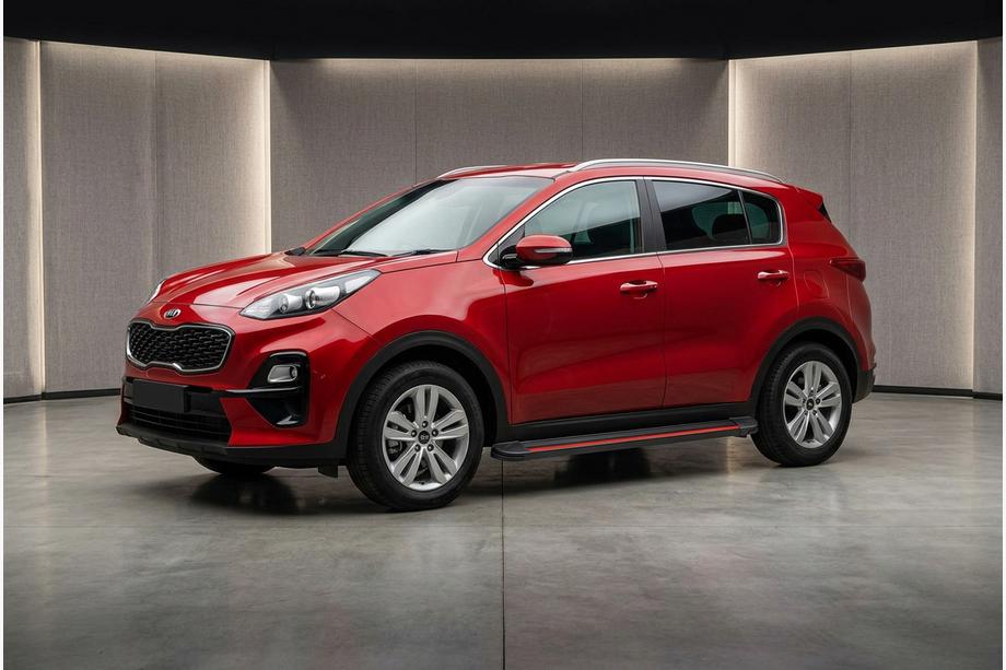 Kia Sportage 2015-2021 Seitenschweller Maya Red (2 Stk., Aluminium) Image