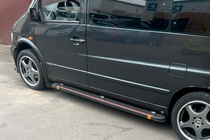 Mercedes Vito W638 1996-2003 Seitenschweller Maya Red (2 Stk., Aluminium) Foto 4