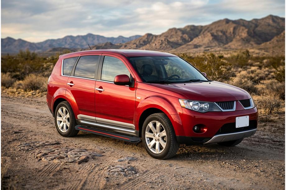Mitsubishi Outlander 2006-2012 Seitenschweller Maya Red (2 Stk., Aluminium) Image