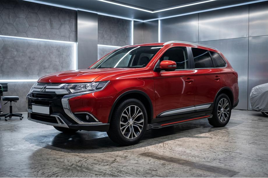 Mitsubishi Outlander 2012-2021 Seitenschweller Maya Red (2 Stk., Aluminium) Image