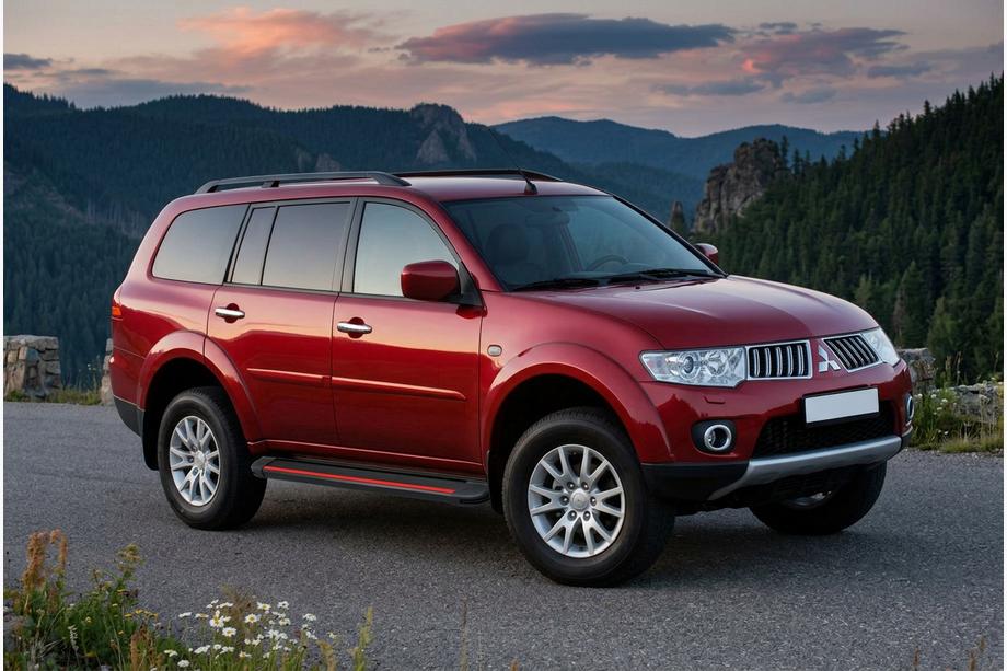 Mitsubishi Pajero Sport 2008-2015 Seitenschweller Maya Red (2 Stk., Aluminium) Image
