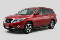 Nissan Pathfinder R52 2012-2021 Seitenschweller Maya Red (2 Stk., Aluminium) Foto 1