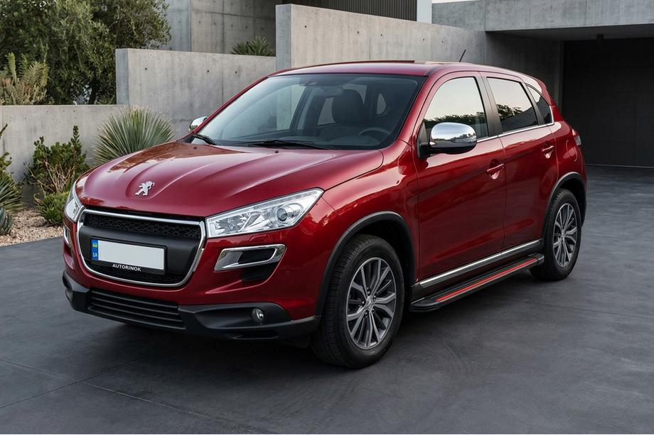 Peugeot 4008 2012-2017 Seitenschweller Maya Red (2 Stk., Aluminium) Image