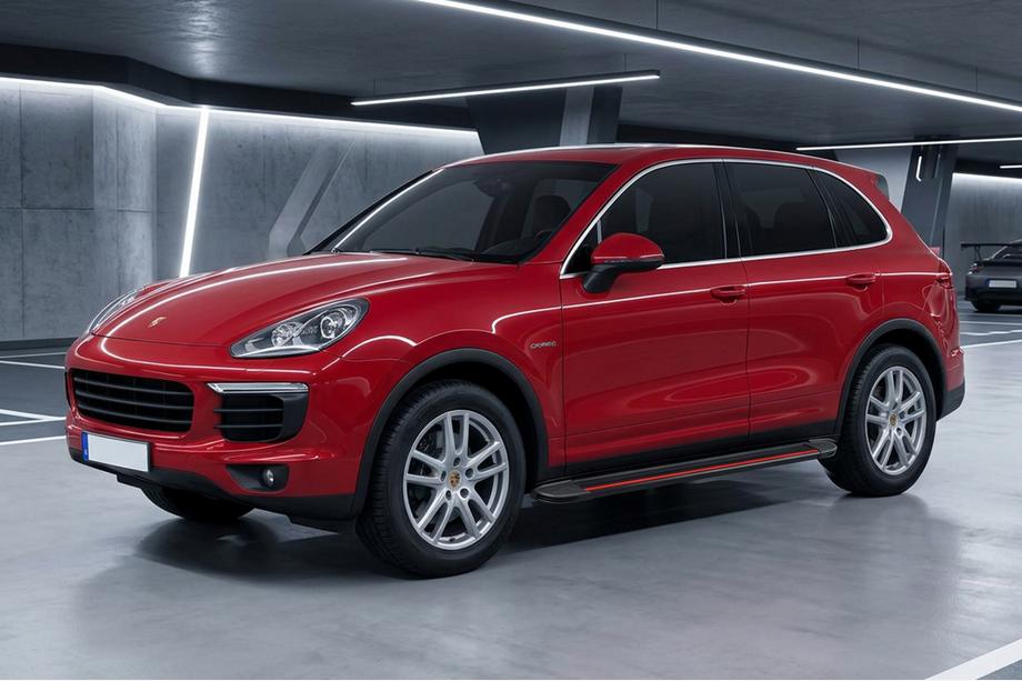 Porsche Cayenne 2010-2017 Seitenschweller Maya Red (2 Stk., Aluminium) Image