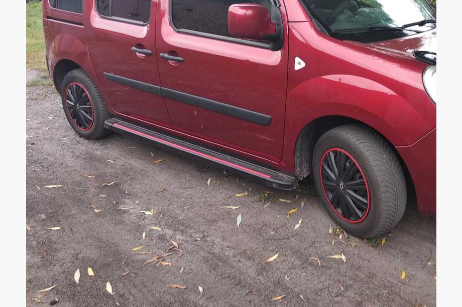 Renault Kangoo 2008–2020 Seitenschweller Maya Red (2 Stk., Aluminium) Langer Radstand Image
