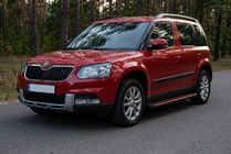 Skoda Yeti 2009-2017 Seitenschweller Maya Red (2 Stk., Aluminium) Foto 1