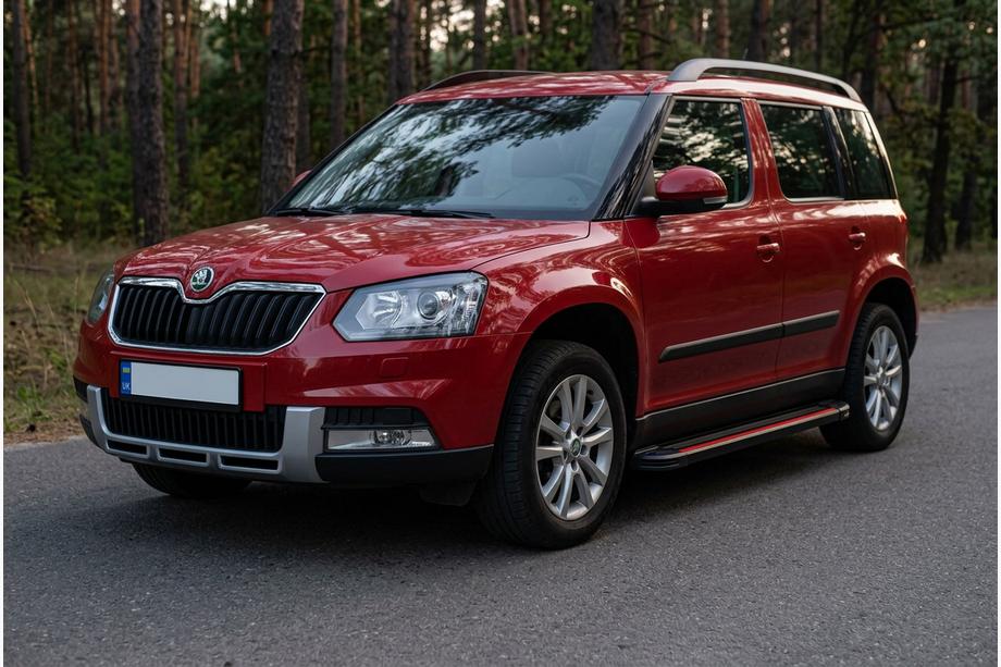 Skoda Yeti 2009-2017 Seitenschweller Maya Red (2 Stk., Aluminium) Image