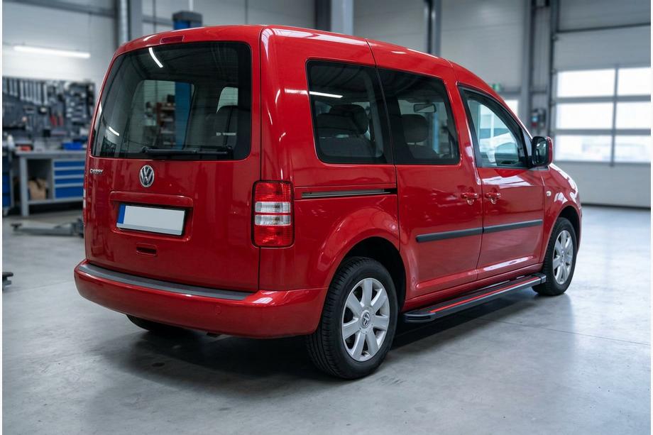 Volkswagen Caddy 2004-2010 Seitenschweller Maya Red (2 Stk., Aluminium) Maxi Basis Image
