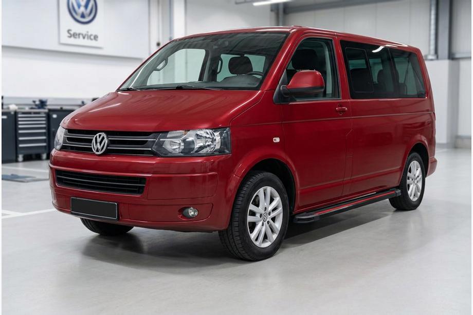 Volkswagen T5 2010-2015 Seitenschweller Maya Red (2 Stk., Aluminium) Langer Radstand Image