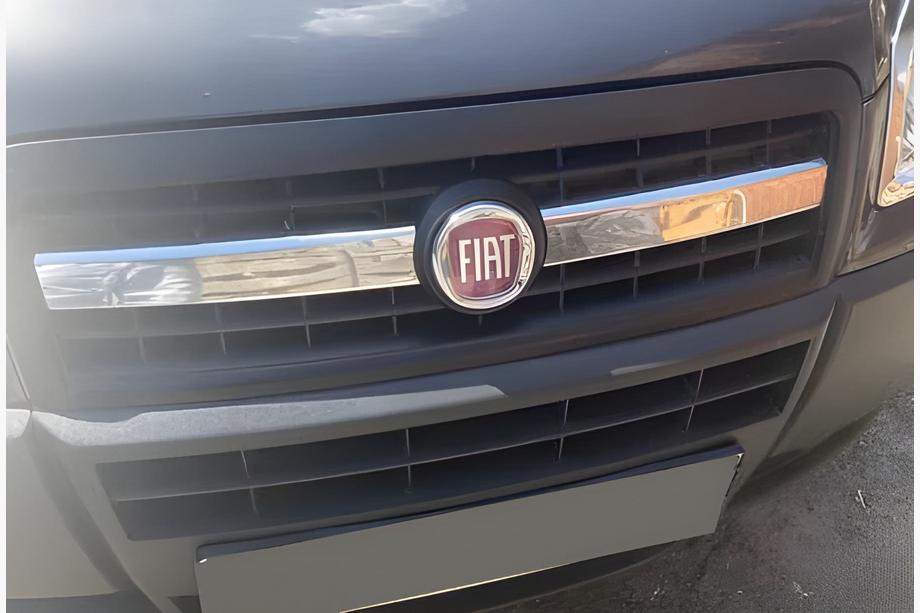 Fiat Doblo I 2005-2010 Chrom Kühlergrill Abdeckungen (2-tlg., Edelstahl) Carmos - Türkischer Edelstahl Image