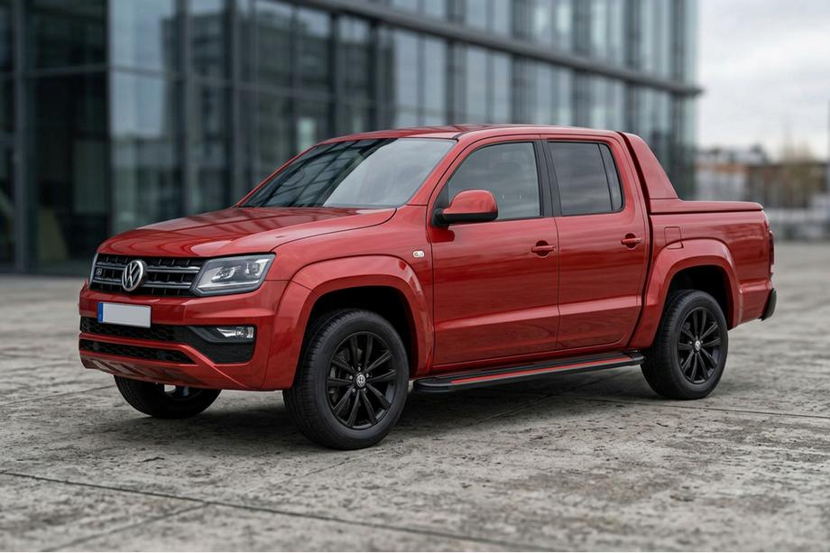 Volkswagen Amarok 2010-2022 Trittbretter Maya Red-Black (2 Stk., Aluminium) Image
