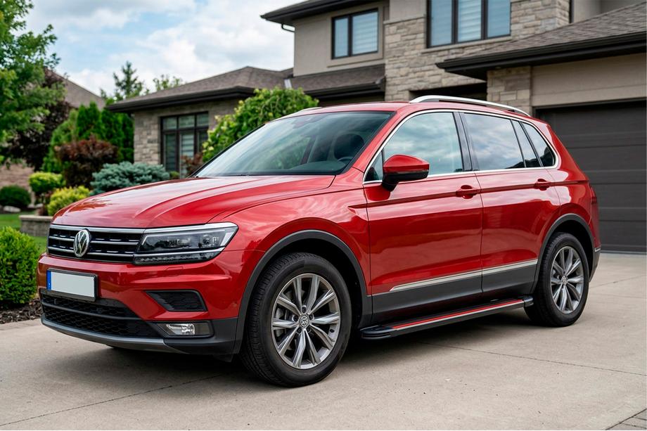 Volkswagen Tiguan 2016-2023 Seitenschweller Maya Red (2 Stk., Aluminium) Image