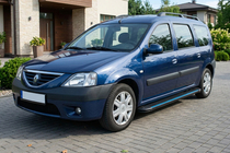 Dacia Logan MCV 2004-2014 Seitenschweller Maya Blue (2 Stk., Aluminium) Foto 3