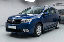 Dacia Logan MCV 2013-2020 Seitenschweller Maya Blue (2 Stk., Aluminium) Foto 1