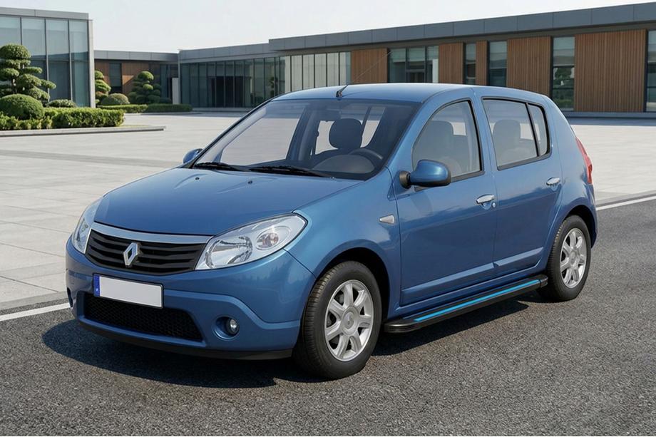 Dacia Sandero 2007-2013 Seitenschweller Maya Blue (2 Stk., Aluminium) Image