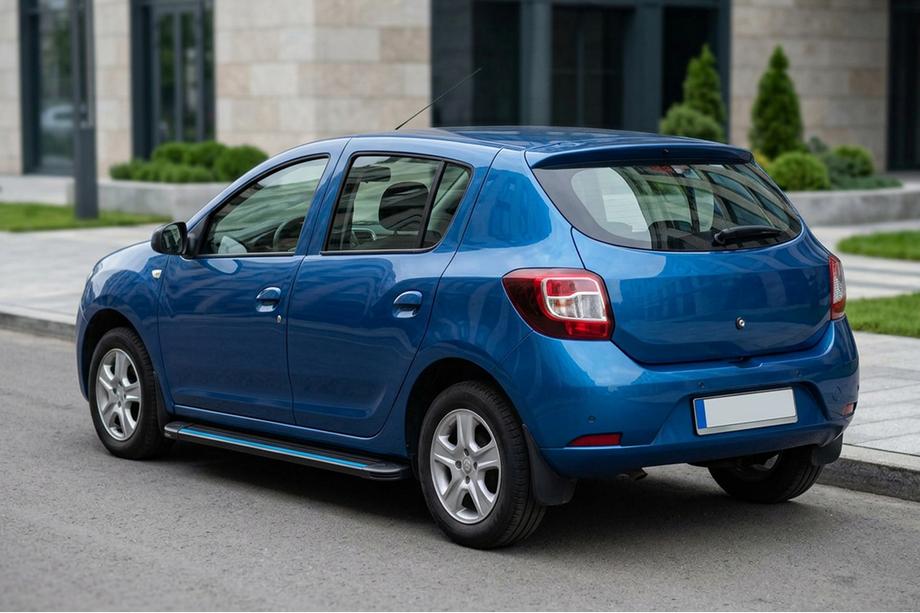 Dacia Sandero 2013-2020 Seitenschweller Maya Blue (2 Stk., Aluminium) Image