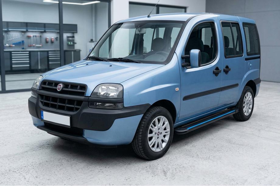Fiat Doblo I 2005-2010 Seitenschweller Maya Blue (2 Stk., Aluminium) Image