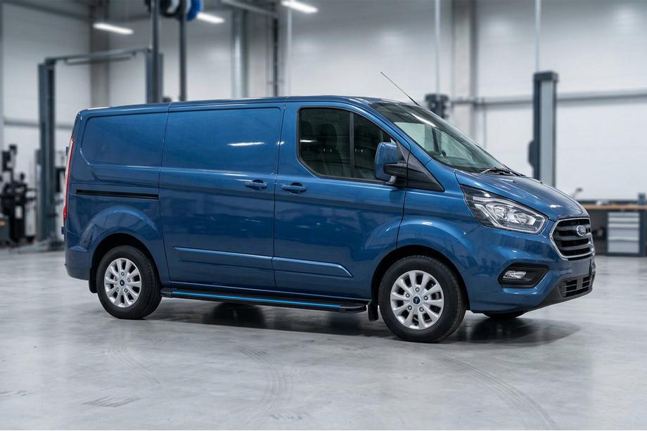 Ford Custom 2013-2022 Seitenschweller Maya Blue (2 Stk., Aluminium) Kurzer Radstand Image