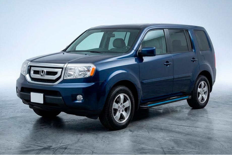 Honda Pilot 2008-2015 Seitenschweller Maya Blue (2 Stk., Aluminium) Image