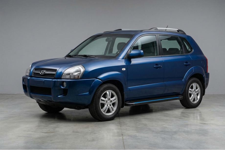 Hyundai Tucson JM 2004- Seitenschweller Maya Blue (2 Stk., Aluminium) Image