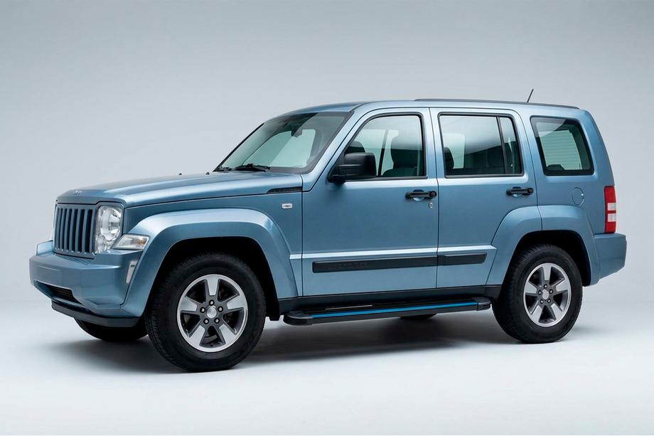 Jeep Cherokee/Liberty 2007-2013 Seitenschweller Maya Blue (2 Stk., Aluminium) Image