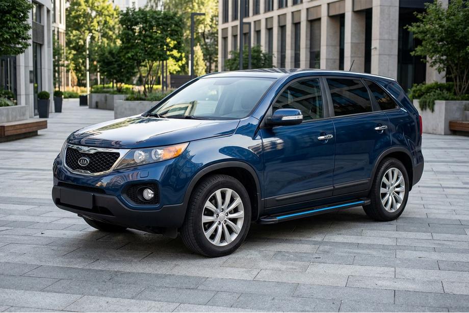 Kia Sorento II XM 2009-2014 Seitenschweller Maya Blue (2 Stk., Aluminium) 2013-2016 Image