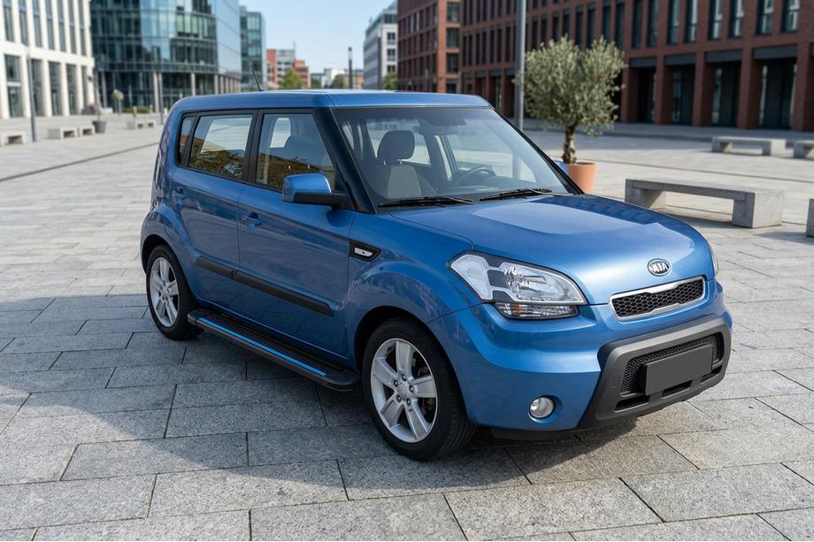 Kia Soul I 2008-2013 Seitenschweller Maya Blue (2 Stk., Aluminium) Image