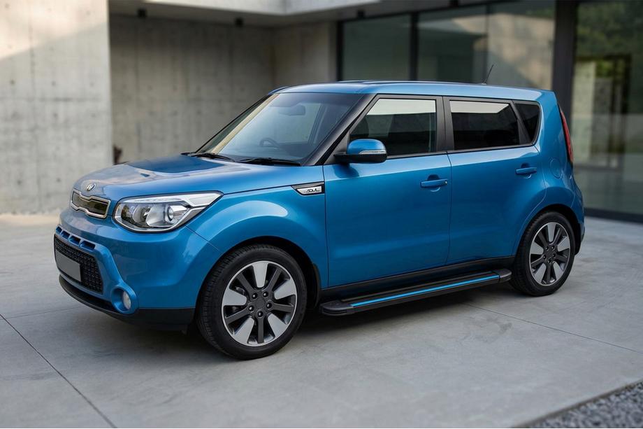 Kia Soul II 2013-2018 Seitenschweller Maya Blue (2 Stk., Aluminium) Image