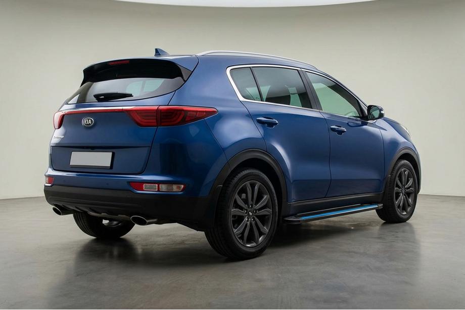 Kia Sportage 2015-2021 Seitenschweller Maya Blue (2 Stk., Aluminium) Image