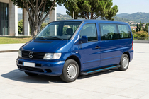 Mercedes Vito W638 1996-2003 Seitenschweller Maya Blue (2 Stk., Aluminium) Foto 1