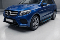 Mercedes GLE/ML class W166 2011-2018 Seitenschweller Maya Blue (2 Stk., Aluminium) Foto 1