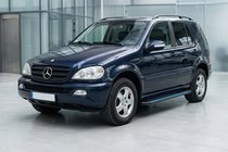 Mercedes ML W163 1997-2005 Seitenschweller Maya Blue (2 Stk., Aluminium) Foto 1
