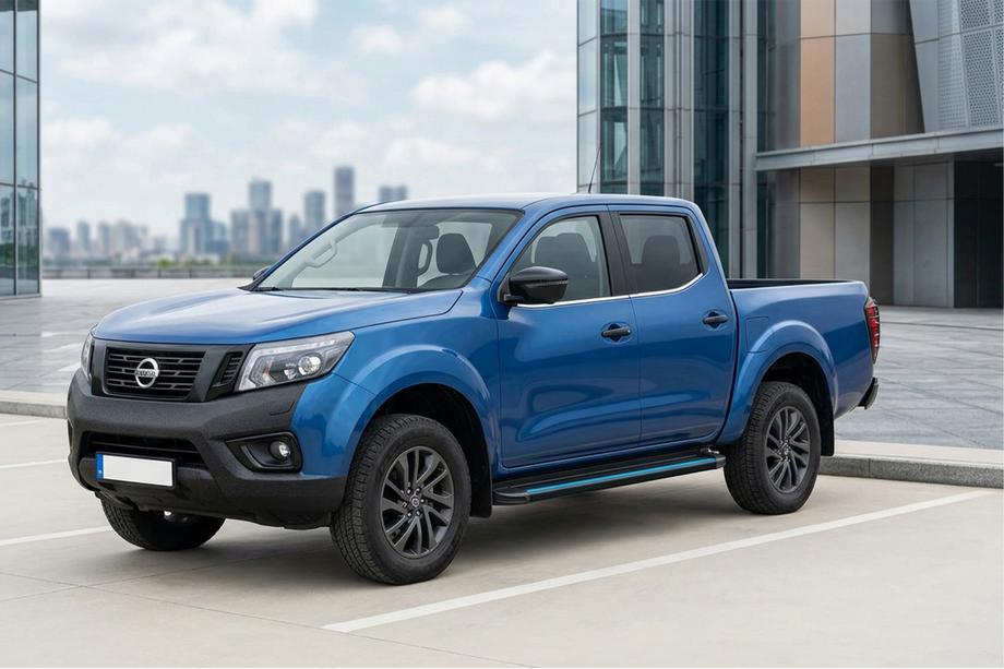 Nissan Navara/NP300 2016- Seitenschweller Maya Blue (2 Stk., Aluminium) Image