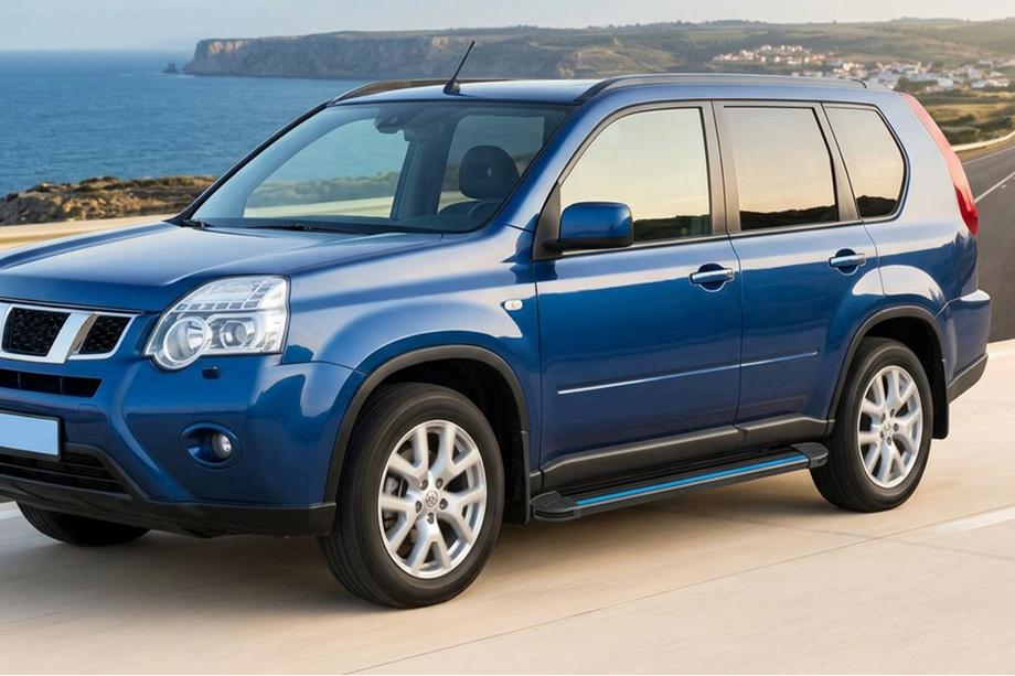 Nissan X-trail T31 2007-2014 Seitenschweller Maya Blue (2 Stk., Aluminium) Image